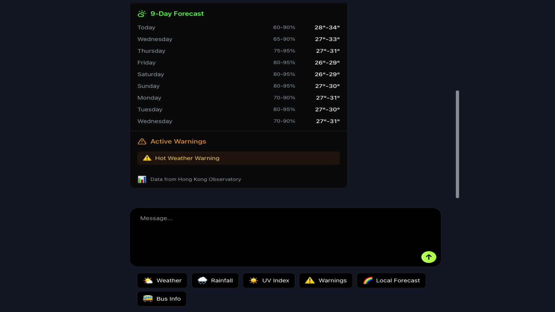 Gweilo App: AI Weather Agent